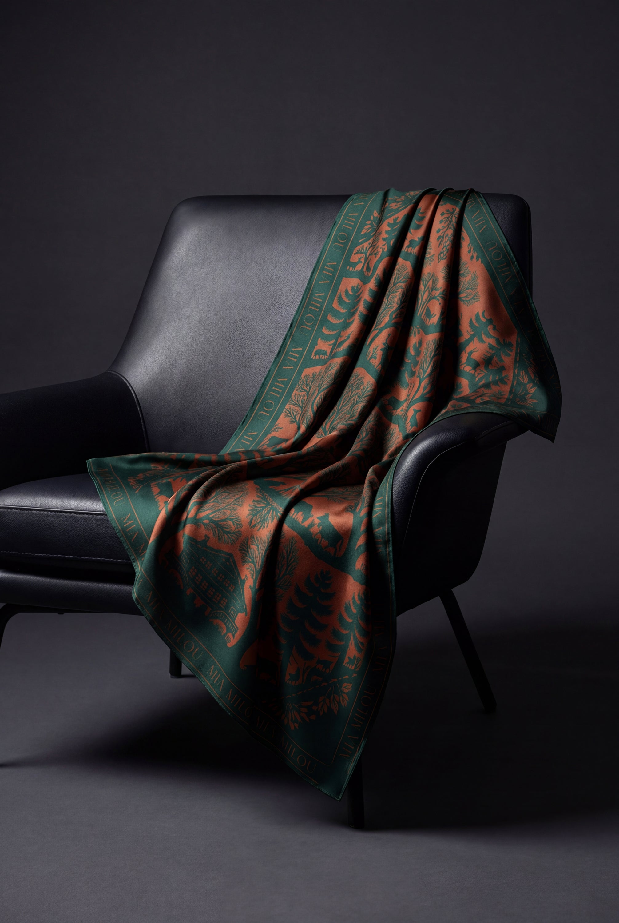 ALPINA Seidenfoulard Tannengrün