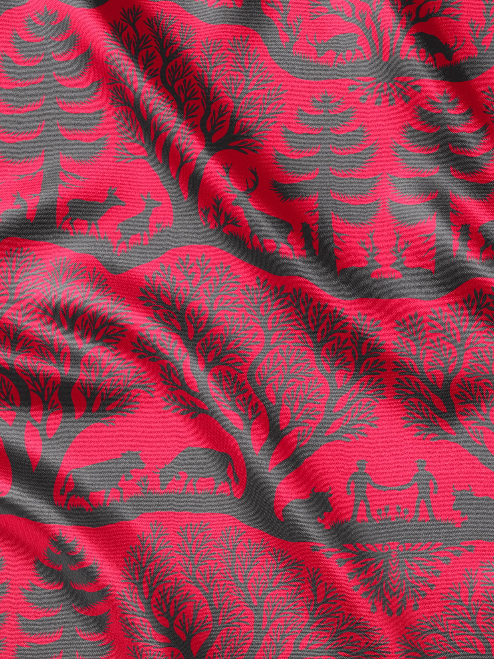 ALPINA Seidenfoulard Magenta