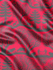 ALPINA Seidenfoulard Magenta